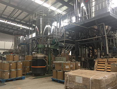 Raw Material blend-granulize and dry